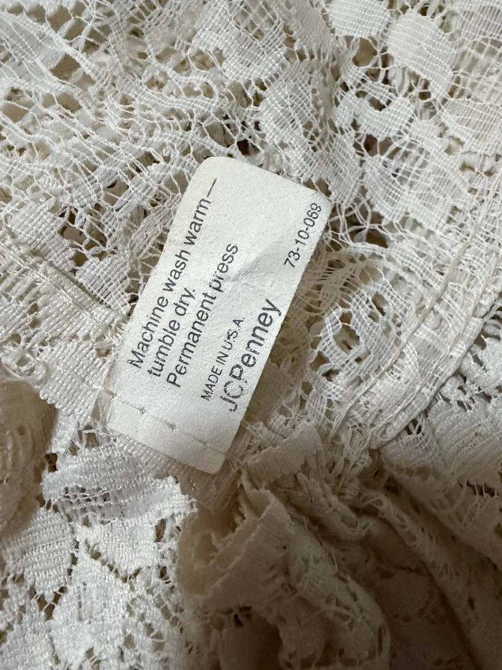 Lace Curtains 10-Piece Set – Cream Vintage JCPenney Made in USA
